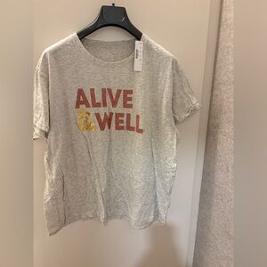 J. Crew Alive & Well Graphic T-Shirt. Size XL. New with tags.